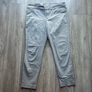 Old Navy Gray Pixie straight leg cotton trousers